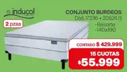 Naldo Lombardi Inducol conjunto burdeos oferta