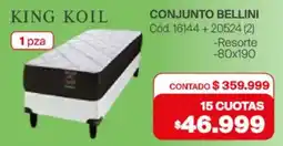 Naldo Lombardi King koil conjunto bellini oferta