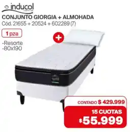 Naldo Lombardi Inducol conjunto giorgia + almohada oferta