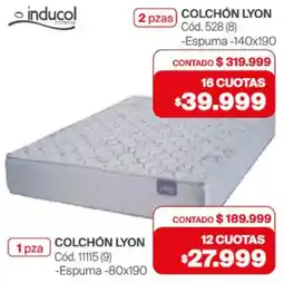 Naldo Lombardi Inducol colchón lyon oferta