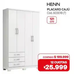 Naldo Lombardi Henn placard cajú oferta