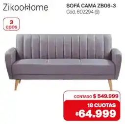 Naldo Lombardi Zikoohome sofá cama ZB06-3 oferta