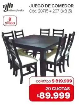 Naldo Lombardi Juego de comedor oferta