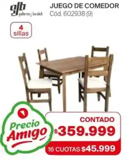 Naldo Lombardi Juego de comedor oferta