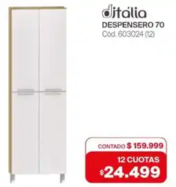 Naldo Lombardi Ditalia despensero 70 oferta