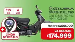 Naldo Lombardi Gilera smash full cbs + linga de regalo oferta