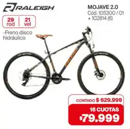 Naldo Lombardi Raleigh mojave 2.0 oferta