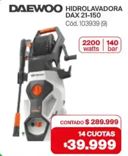 Naldo Lombardi Daewoo hidrolavadora DAX 21-150 oferta