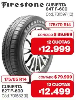 Naldo Lombardi Firestone cubierta 84T F-600 oferta