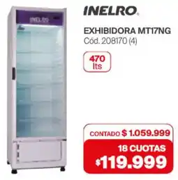Naldo Lombardi Inelro exhibidora MT17NG oferta