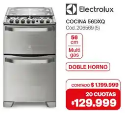 Naldo Lombardi Electrolux cocina 56DXQ oferta