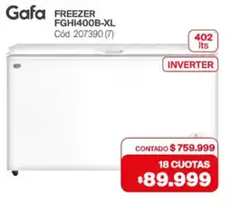 Naldo Lombardi Gafa freezer FGHI400B-XL inverter oferta