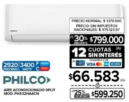Carrefour Philco aire acondicionado split oferta