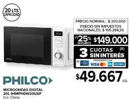 Carrefour Philco microondas digital oferta