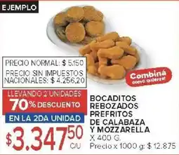 Carrefour Rebozados rebozados prefritos de calabaza y mozzarella oferta
