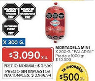 Carrefour Paladini mortadela mini oferta