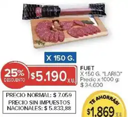 Carrefour Lario fuet oferta