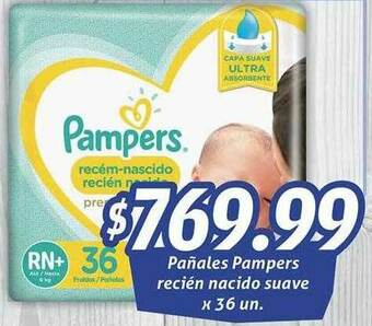 Gomez Pardo Pañales Pampers Recién Nacido Suave oferta