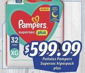 Gomez Pardo Pañales Pampers Supersec Hiperpack Plus oferta