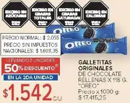 Carrefour Oreo galletitas originales de chocolate rellenas oferta