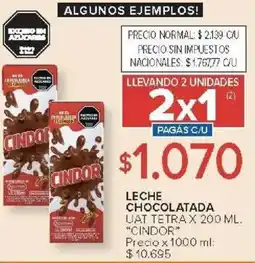 Carrefour Cindor leche chocolatada uat tetra oferta