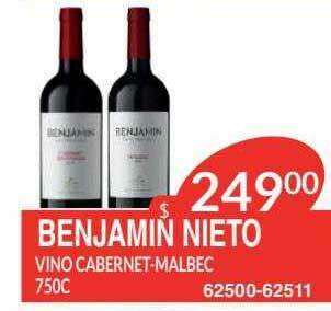 Masivos Benjamin Nieto Vino Cabernet Malbec oferta