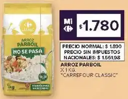 Carrefour Carrefour classic arroz parboil oferta
