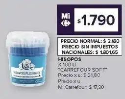 Carrefour Carrefour soft hisopos oferta