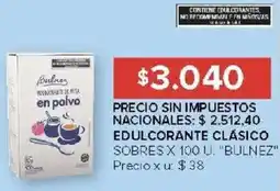 Carrefour Bulnez edulcorante clásico sobres oferta