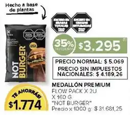 Carrefour Not burger medallón premium flow oferta