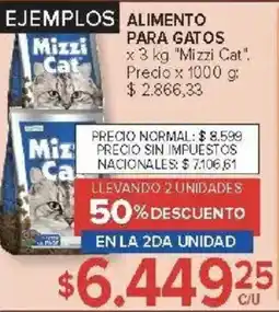 Carrefour Mizzi cat alimento para gatos oferta