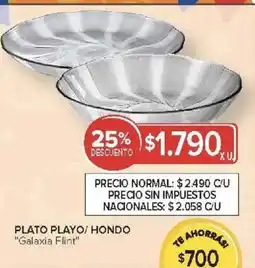 Carrefour Galaxia flint plato playo/ hondo oferta