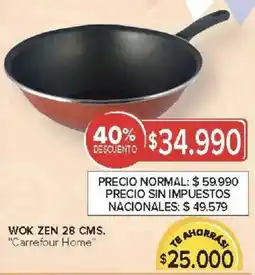 Carrefour Carrefour home wok zen oferta