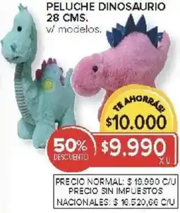 Carrefour Peluche dinosaurio oferta