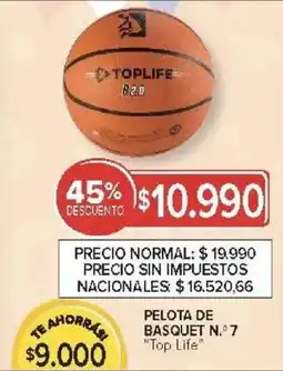 Carrefour Top life pelota de basquet n.° 7 oferta