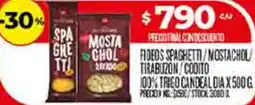 Supermercados DIA Dia fideos spaghetti/mostachol tirabuzon/cooito 100% trigo candeal oferta