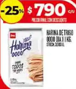 Supermercados DIA Dia harina de trigo 0000 oferta