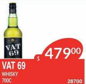 Masivos Vat 69 Whisky oferta