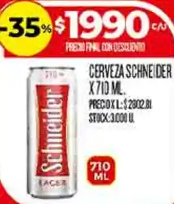 Supermercados DIA Schneider cerveza oferta