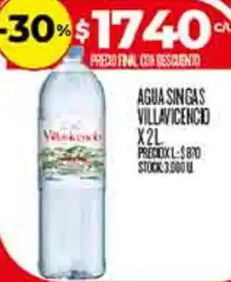 Supermercados DIA Villavicencio agua singas oferta