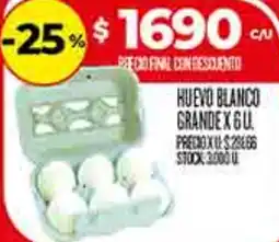 Supermercados DIA Huevo blanco grande oferta