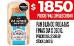 Supermercados DIA Dia pan blanco rodajas finas oferta