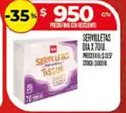 Supermercados DIA Dia servilletas oferta