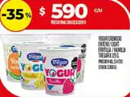 Supermercados DIA Tregar yogour cremos entero/light erotilla/vainilla oferta