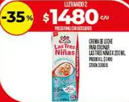 Supermercados DIA Las tres niñas crema de leche oferta