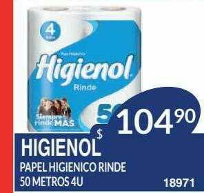 Masivos Higienol Papel Higienico Rinde 50 Metros oferta