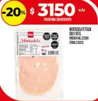 Supermercados DIA Dia mortadela oferta