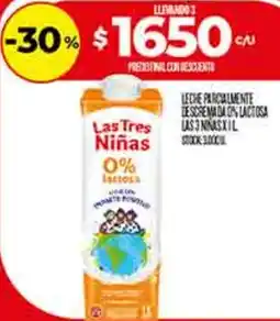 Supermercados DIA Las Tres Niñas leche oferta