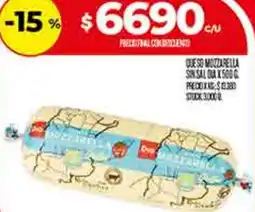 Supermercados DIA Que so mozzarella sin sal oferta