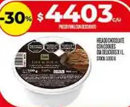 Supermercados DIA Dia helado chocolate con cookies oferta